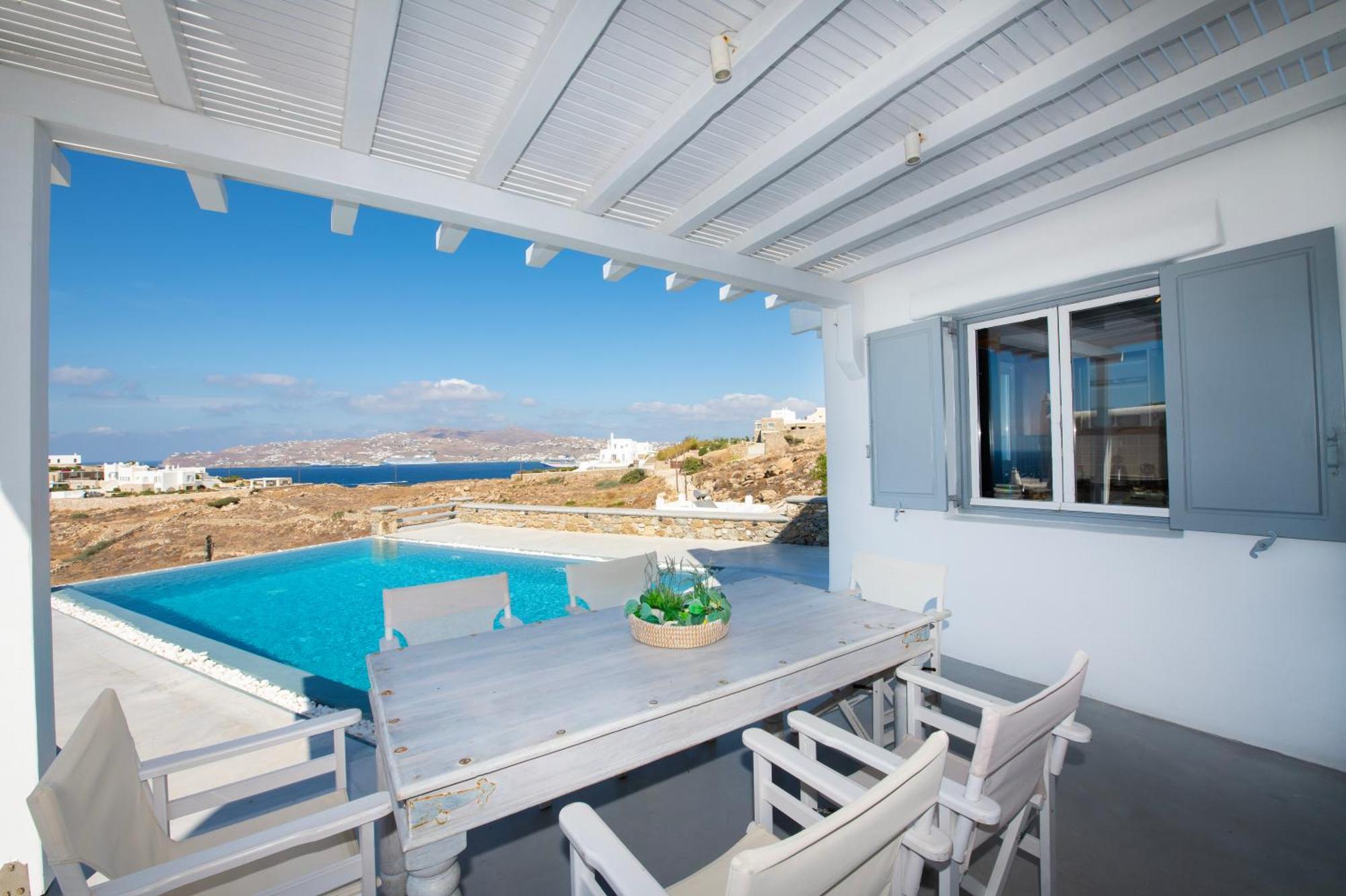 Mykonos Town Villa Anema Mykonos - Blue Views Mykonos Villas מראה חיצוני תמונה