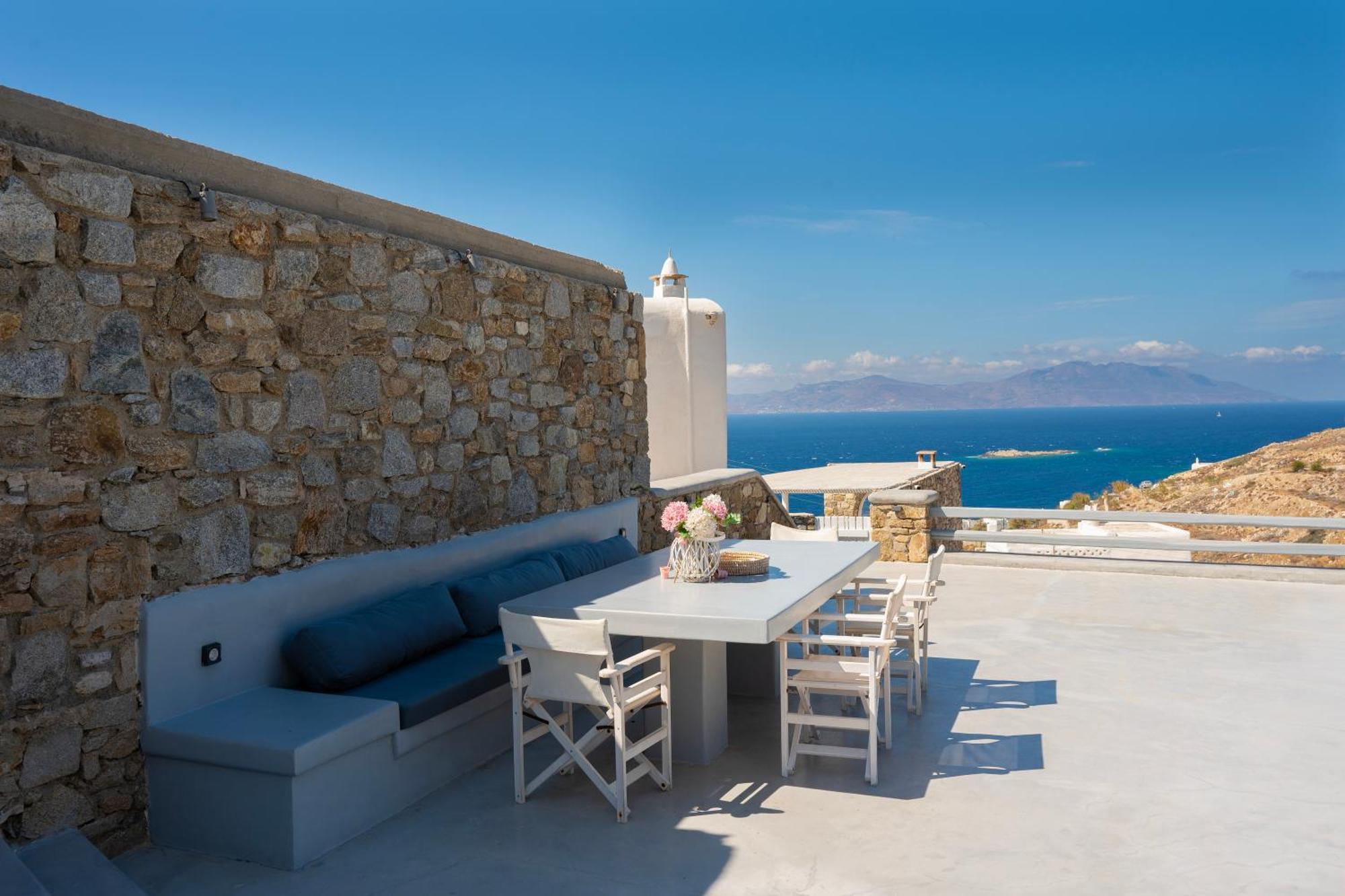 Mykonos Town Villa Anema Mykonos - Blue Views Mykonos Villas מראה חיצוני תמונה
