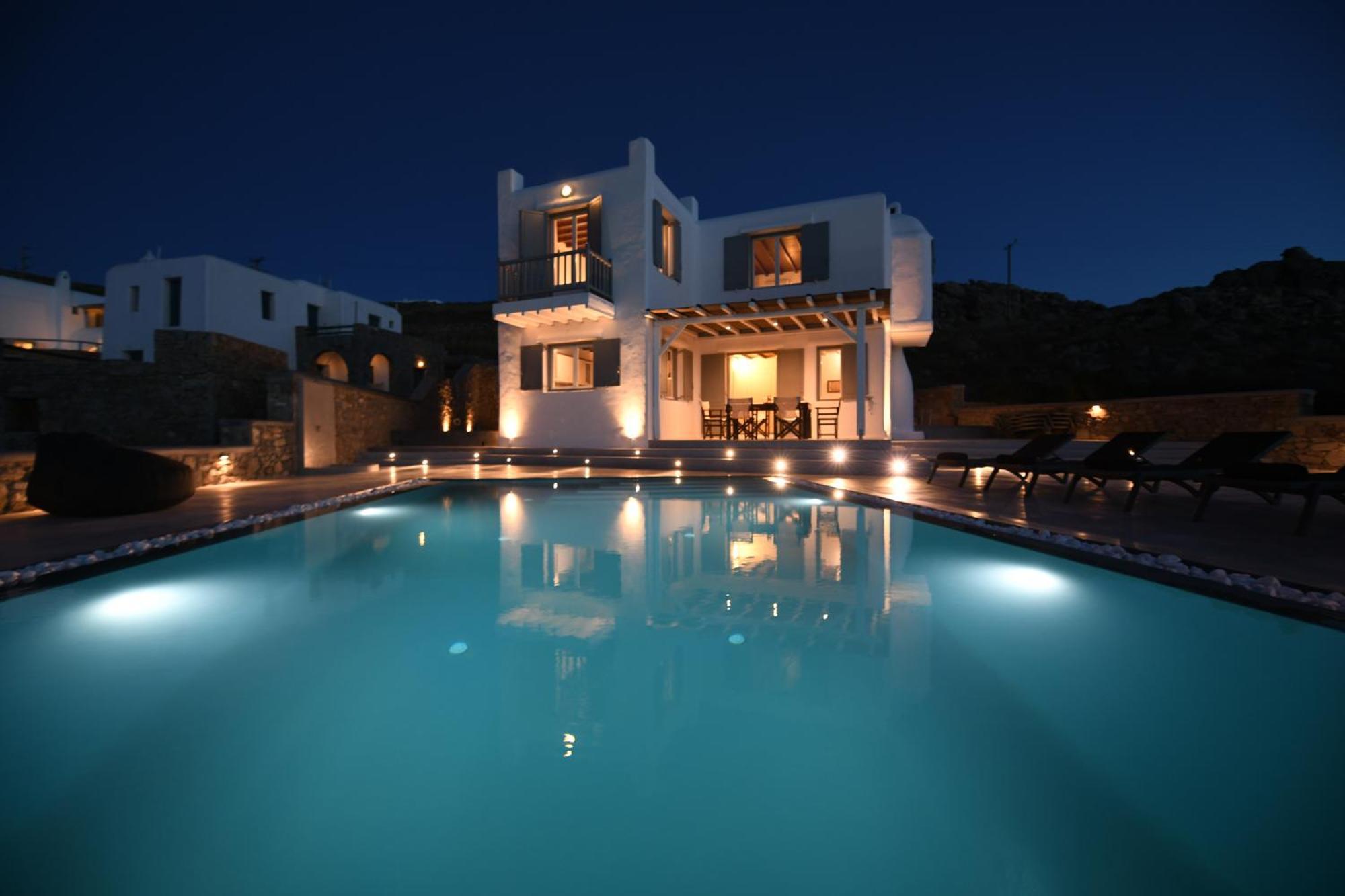Mykonos Town Villa Anema Mykonos - Blue Views Mykonos Villas מראה חיצוני תמונה